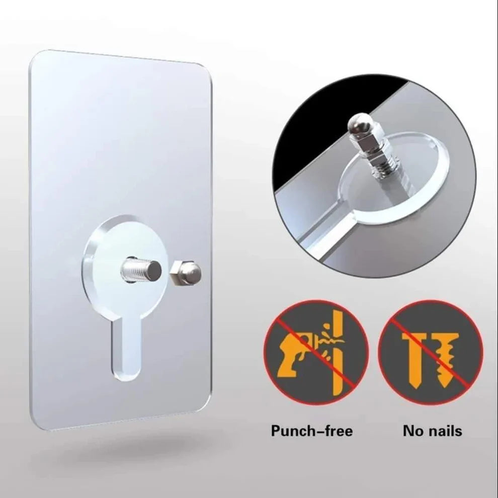 Self-Adhesive Heavy Duty Wall Hooks – No Drill, Waterproof