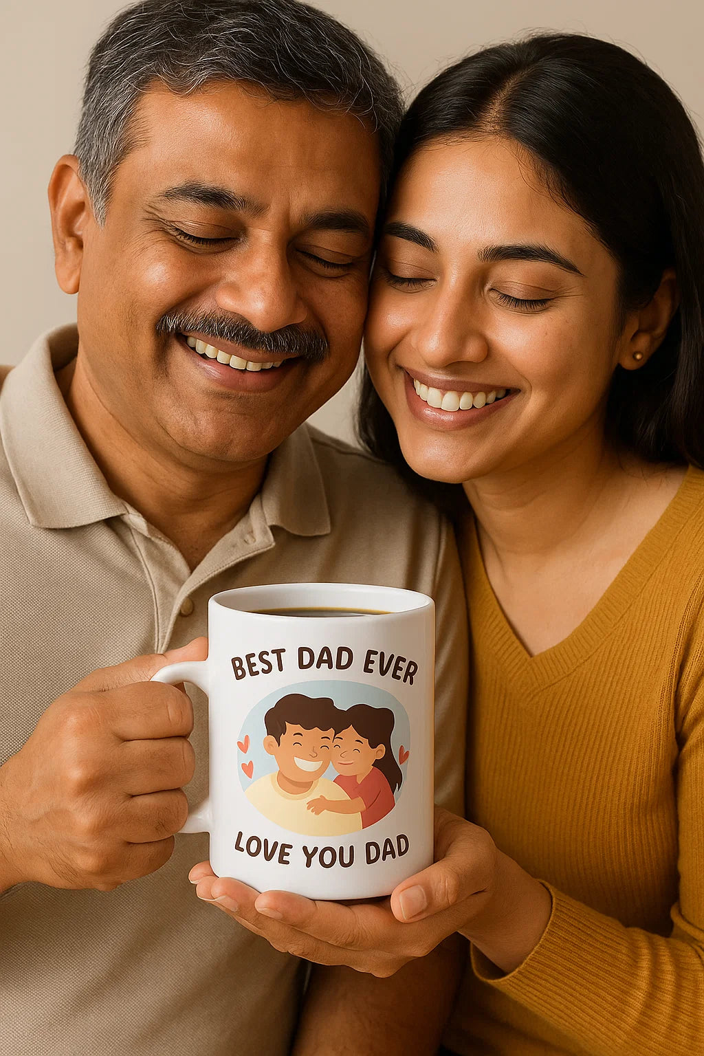 Best Dad Ever, Love You Dad – 11oz Coffee Mug | Birthday Day Gift for Papa
