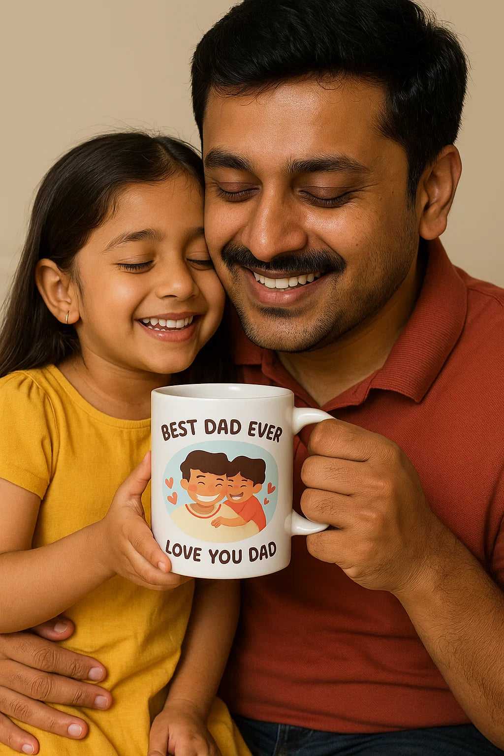 Best Dad Ever, Love You Dad – 11oz Coffee Mug | Birthday Day Gift for Papa