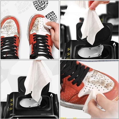 Imported Premium Shoe Cleaning Wet Wipes – Easy, Quick & Effective | No Water Needed! - 80 Wipes