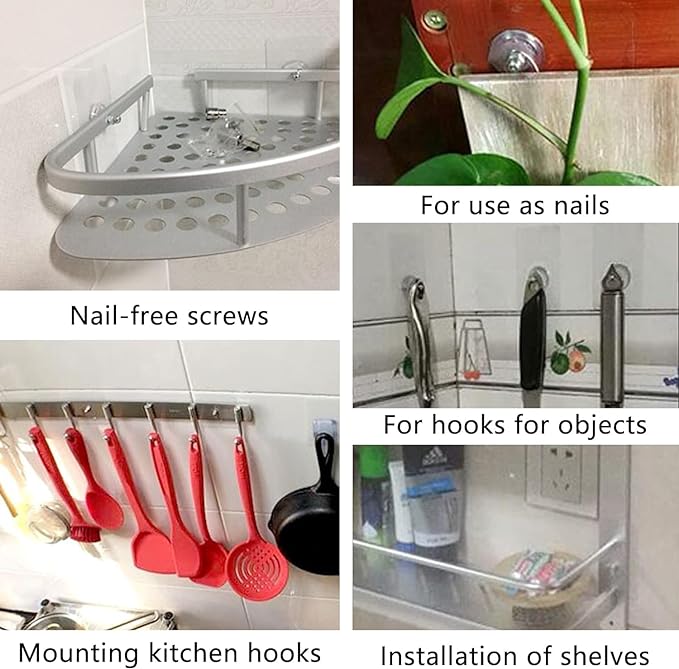 Self-Adhesive Heavy Duty Wall Hooks – No Drill, Waterproof
