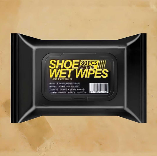 Imported Premium Shoe Cleaning Wet Wipes – Easy, Quick & Effective | No Water Needed! - 80 Wipes