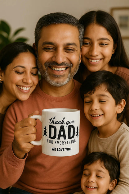 Thank You Dad For Everything – 11oz Coffee Mug | Heartfelt Gift for Father’s Day