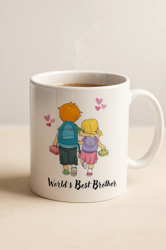 World’s Best Brother Coffee Mug – 11oz Rakhi Gift