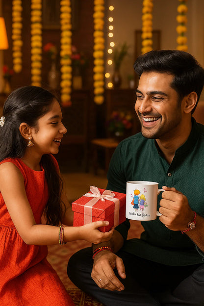 World’s Best Brother Coffee Mug – 11oz Rakhi Gift